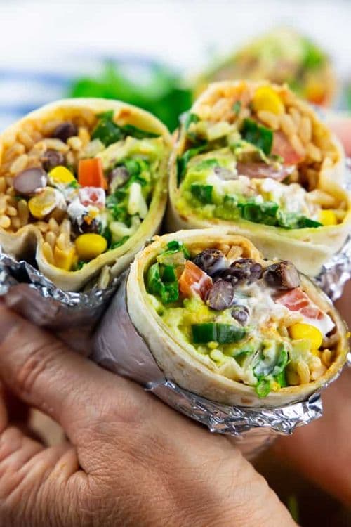 Vegan Black Bean and Corn Burritos recipe