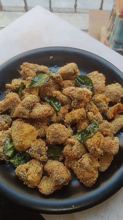 Mushroom Rava Fry  recipe