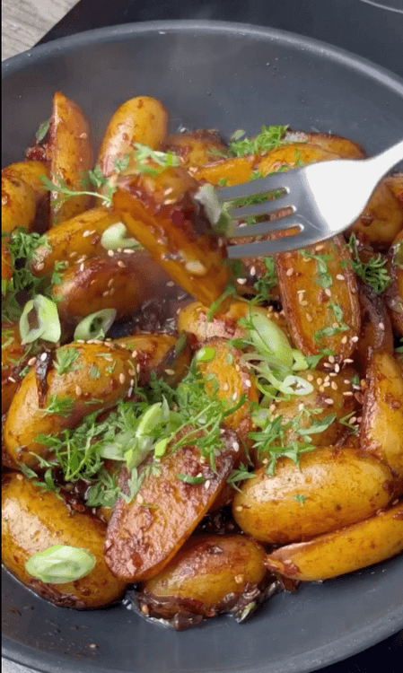 Garlic Chili Potatoes recipe