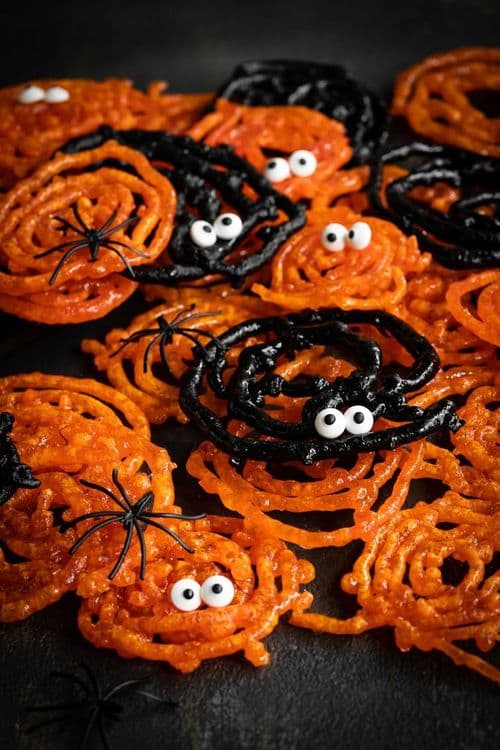 Halloween-Themed Apple Jalebi recipe