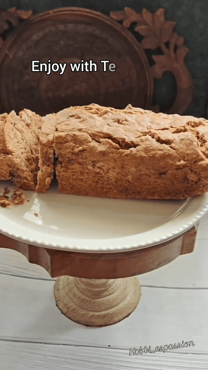 Banana Walnut Bread (Eggless) recipe