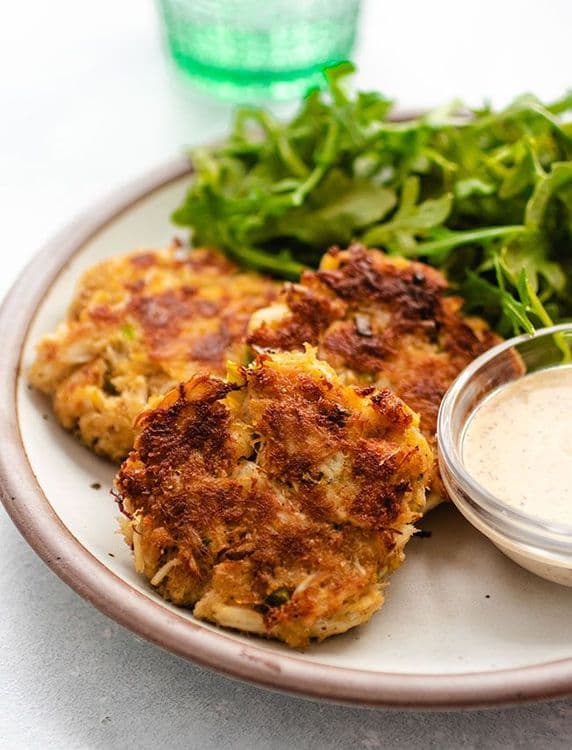 Crab Cakes with Mustard Aioli recipe