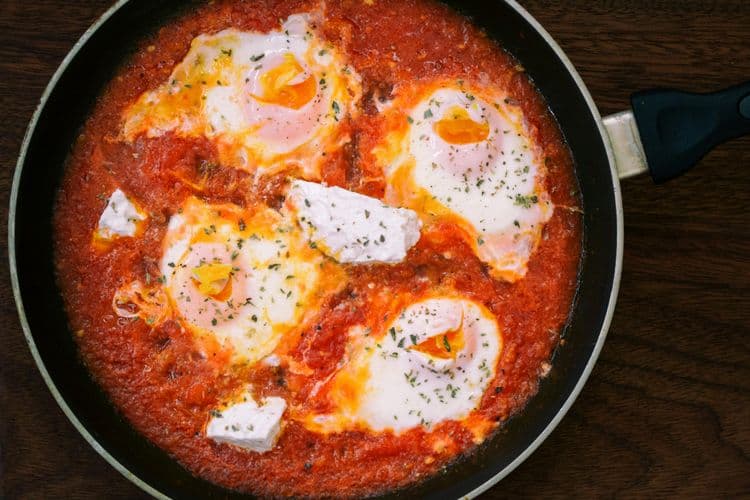 Shakshuka with Feta Cheese recipe