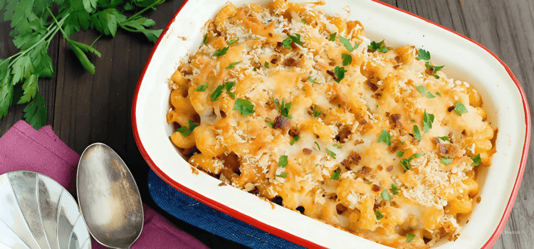 Kimchi Bacon Mac and Cheese recipe