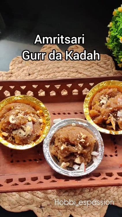 Gudd da Kadah (Jaggery Halwa) recipe