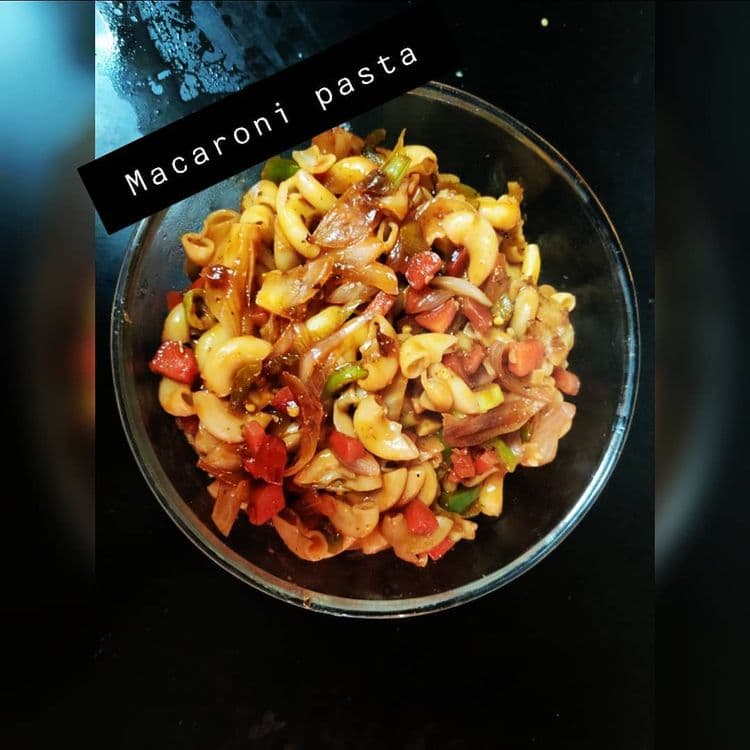 Macaroni Pasta with Lots of Vegetables recipe