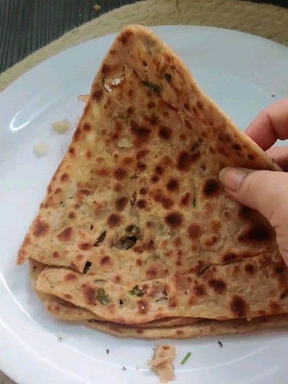 Chilli Garlic Paratha recipe