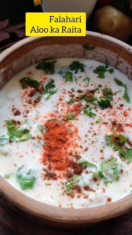 Falahari Aloo Raita recipe