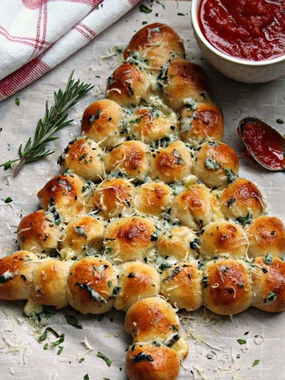 Cheesy Pizza Dough Balls with Herb Garlic Butter recipe