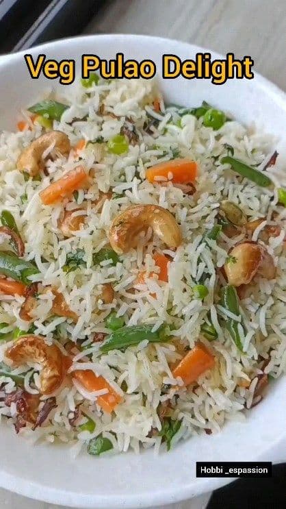 Veg Pulao Delight (Instant Recipe) recipe