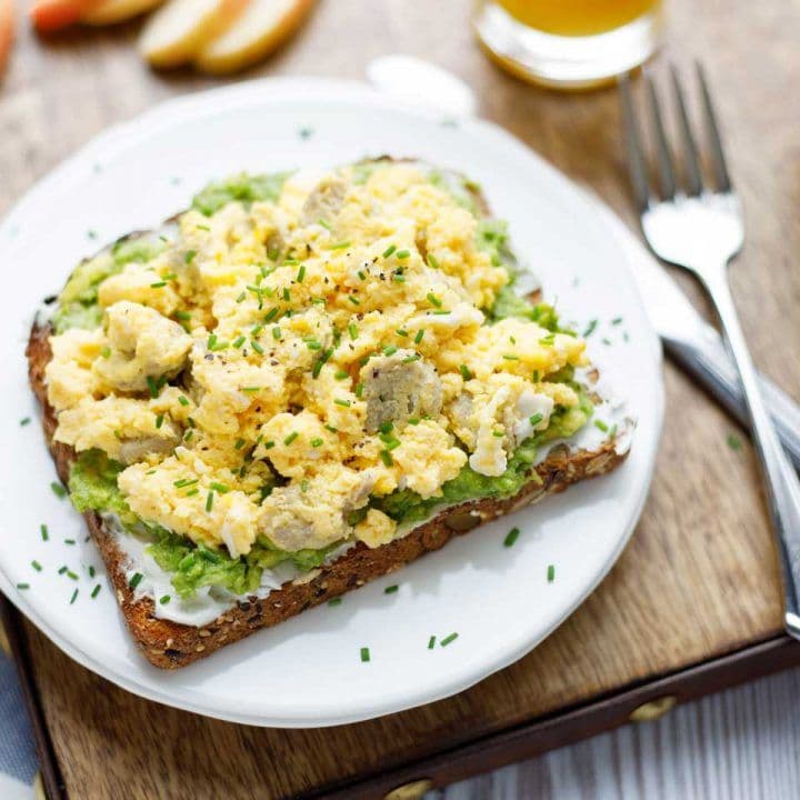 Avocado and Scrambled Egg Toast recipe
