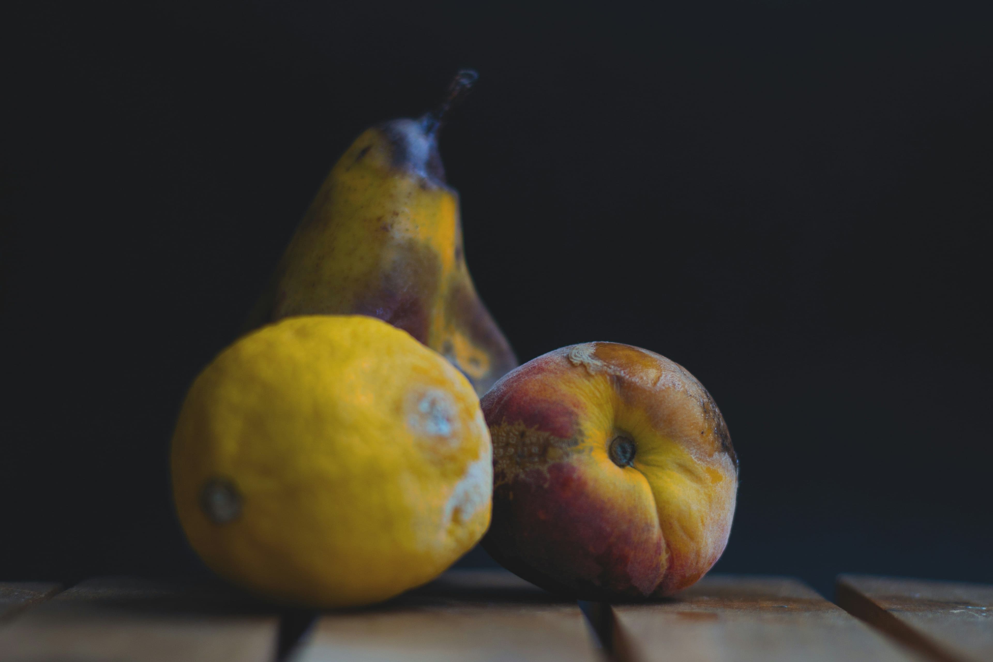 Several fruits rotting away