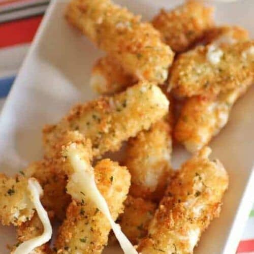 Fried Cheese Sticks with Tomato Dipping Sauce recipe