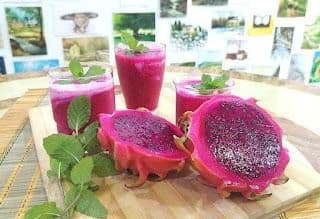 Dragon fruit mango orange smoothie recipe