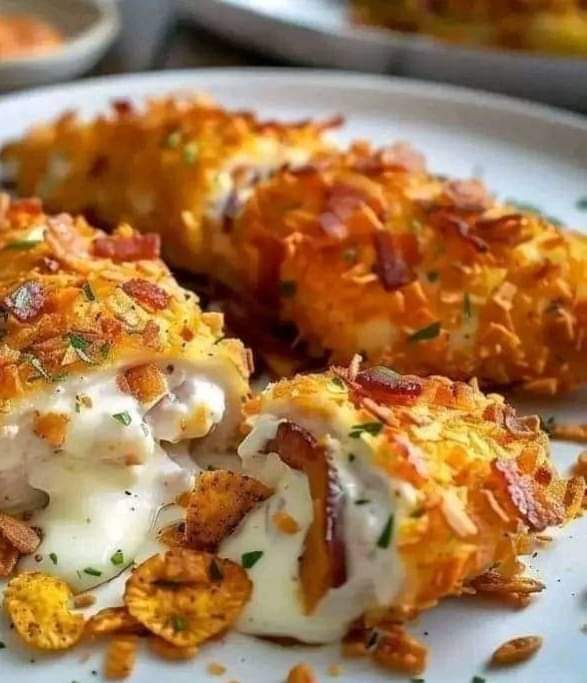 Cream Cheese & Bacon Stuffed Doritos Chicken recipe