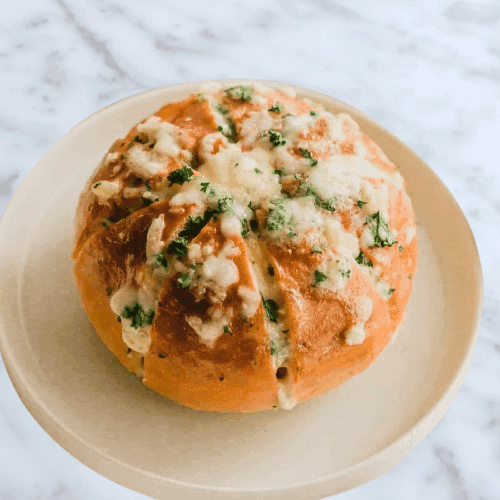 Korean Cream Cheese Buns with a Spicy Garlic Twist recipe