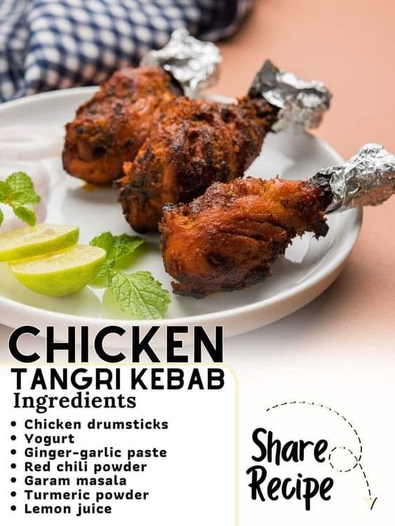 Chicken Tangdi Kebab recipe