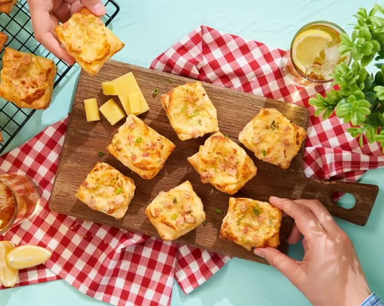 Ham and Cheese Puff Pastry Bites recipe