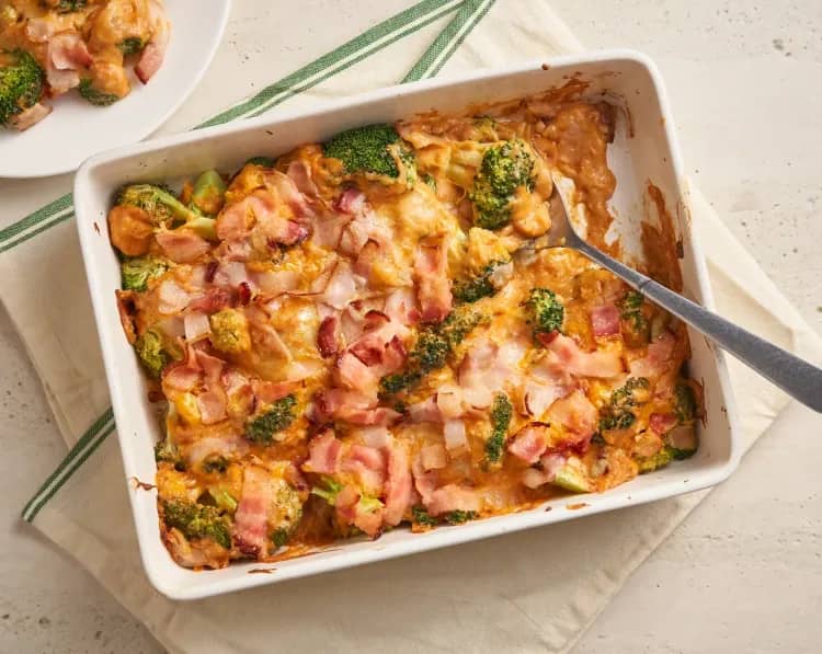 Cheesy Broccoli and Bacon Casserole recipe
