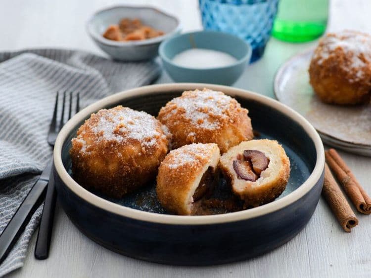 Potato Plum Dumplings with Plum Sauce recipe