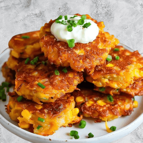 Crispy Corn Fritters with a Zesty Cilantro-Lime Dip recipe
