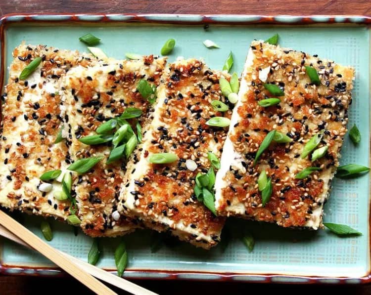 Crispy Sesame Tofu with Nuoc Cham Sauce recipe